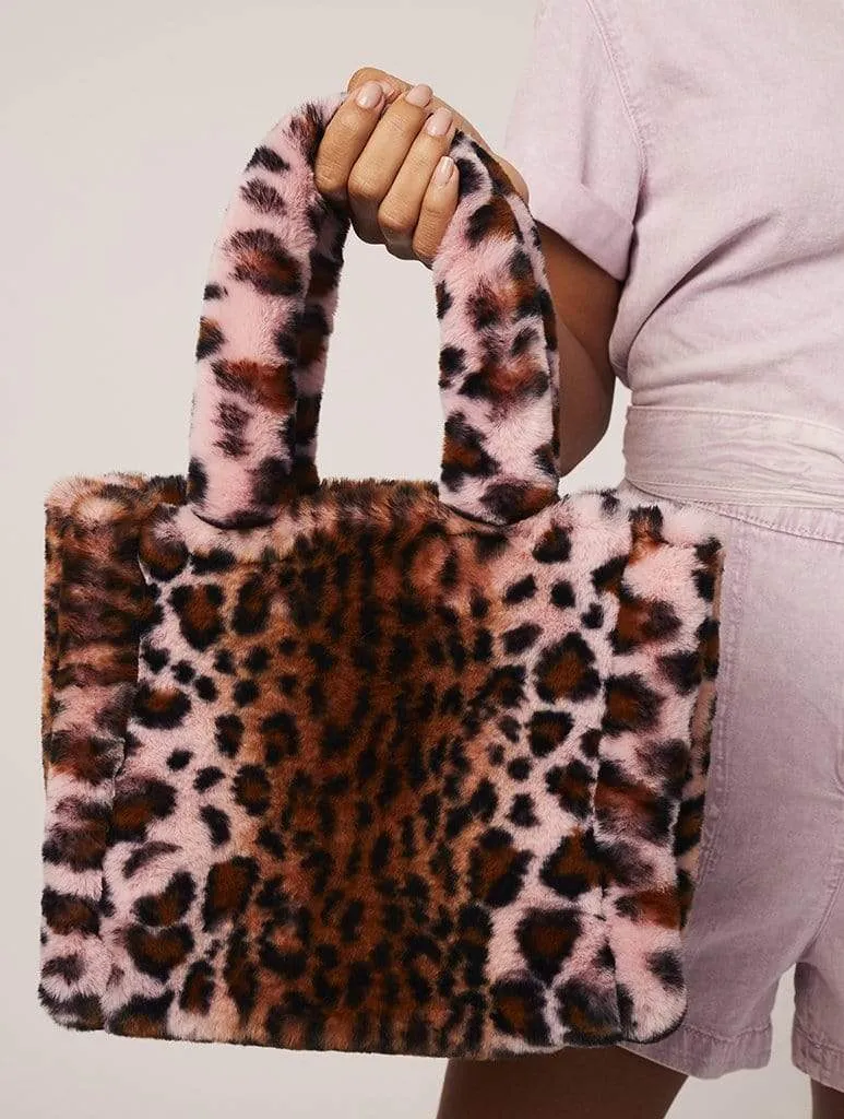 Liza Blushin' Leopard Tote Bag