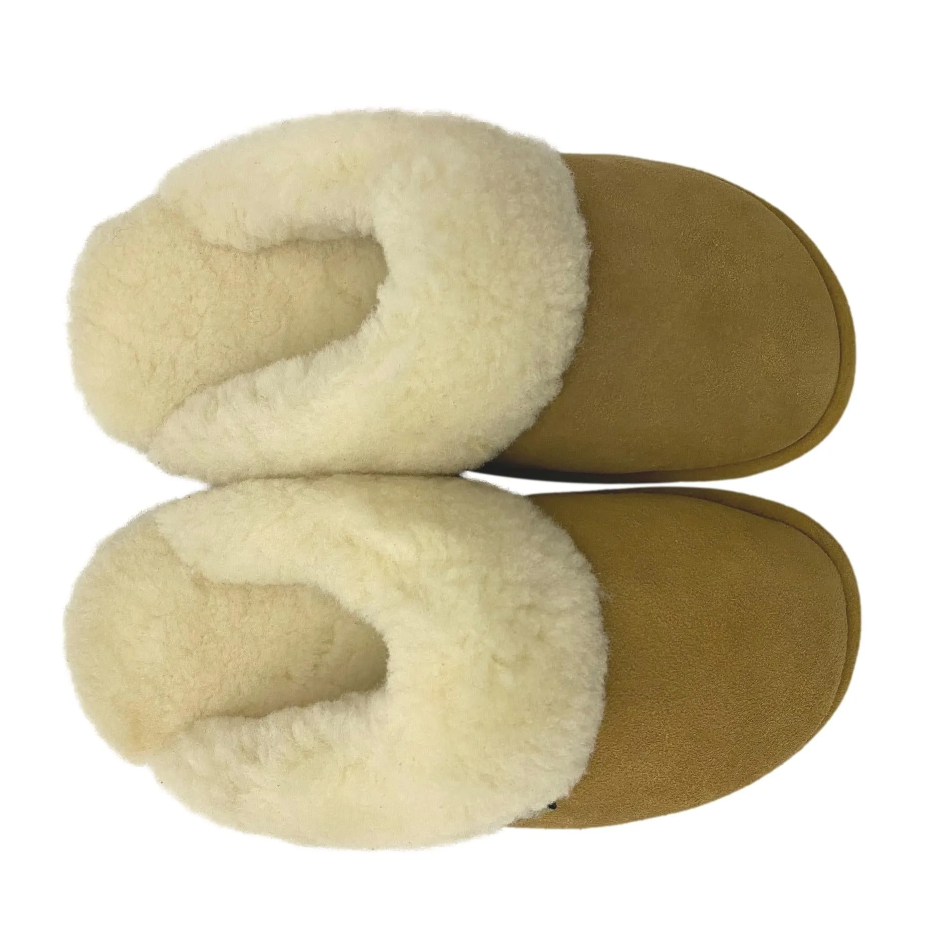 LU Sheepskin Women's Toasty Scuffs - Shearling Slip-On Slippers