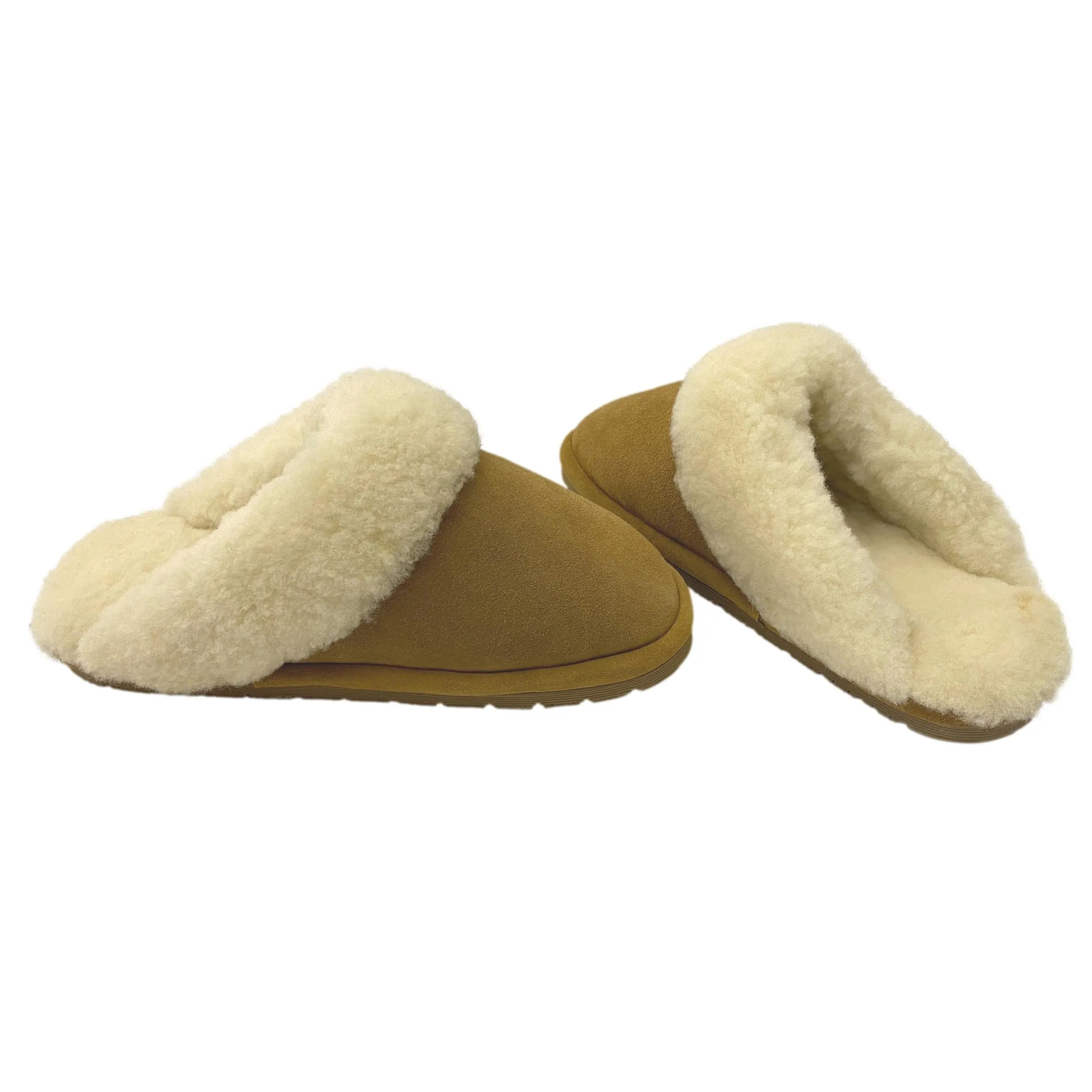 LU Sheepskin Women's Toasty Scuffs - Shearling Slip-On Slippers