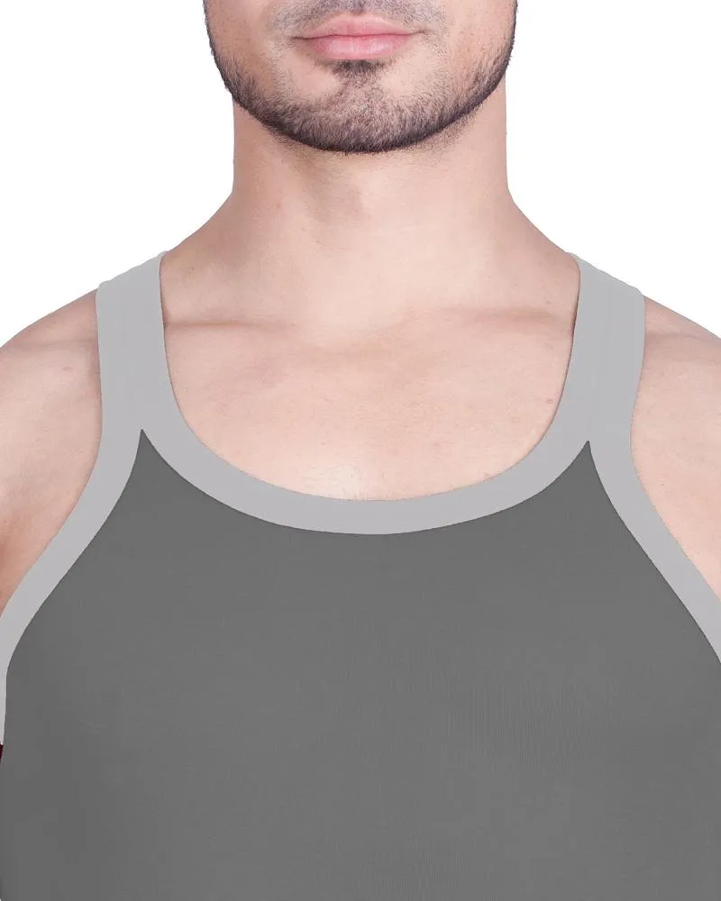 LUX - GenX Gym Vest - 5501 - Mens Sleeveless Gym Vest - Dark Grey