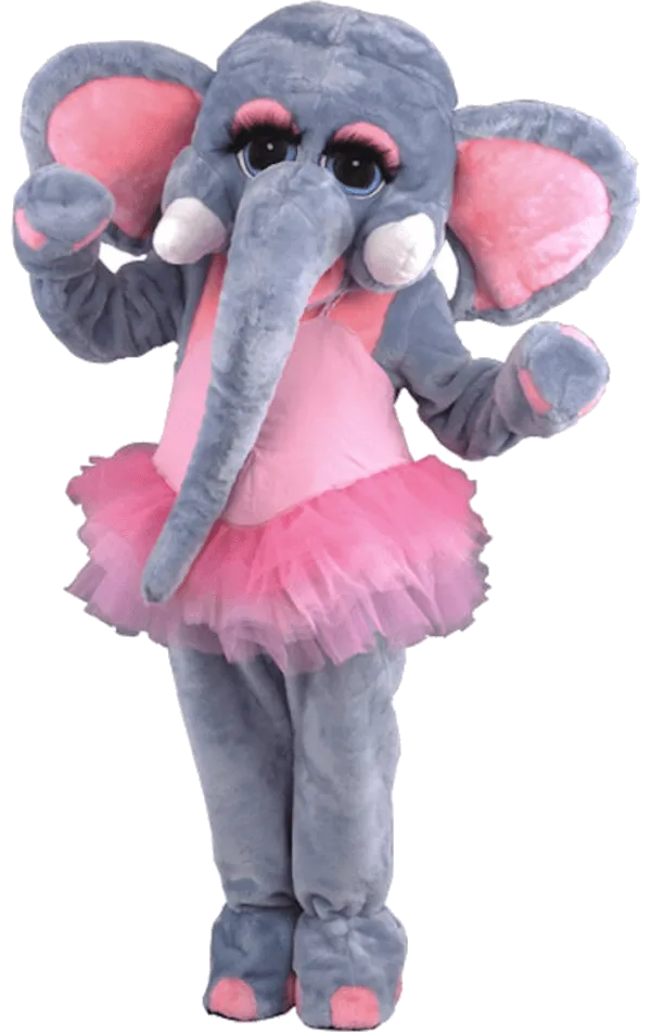 Luxury Ballerina Elephant Mascot Costume