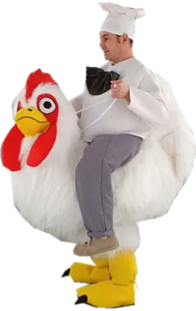 Luxury Ride On Chicken Mascot Costume