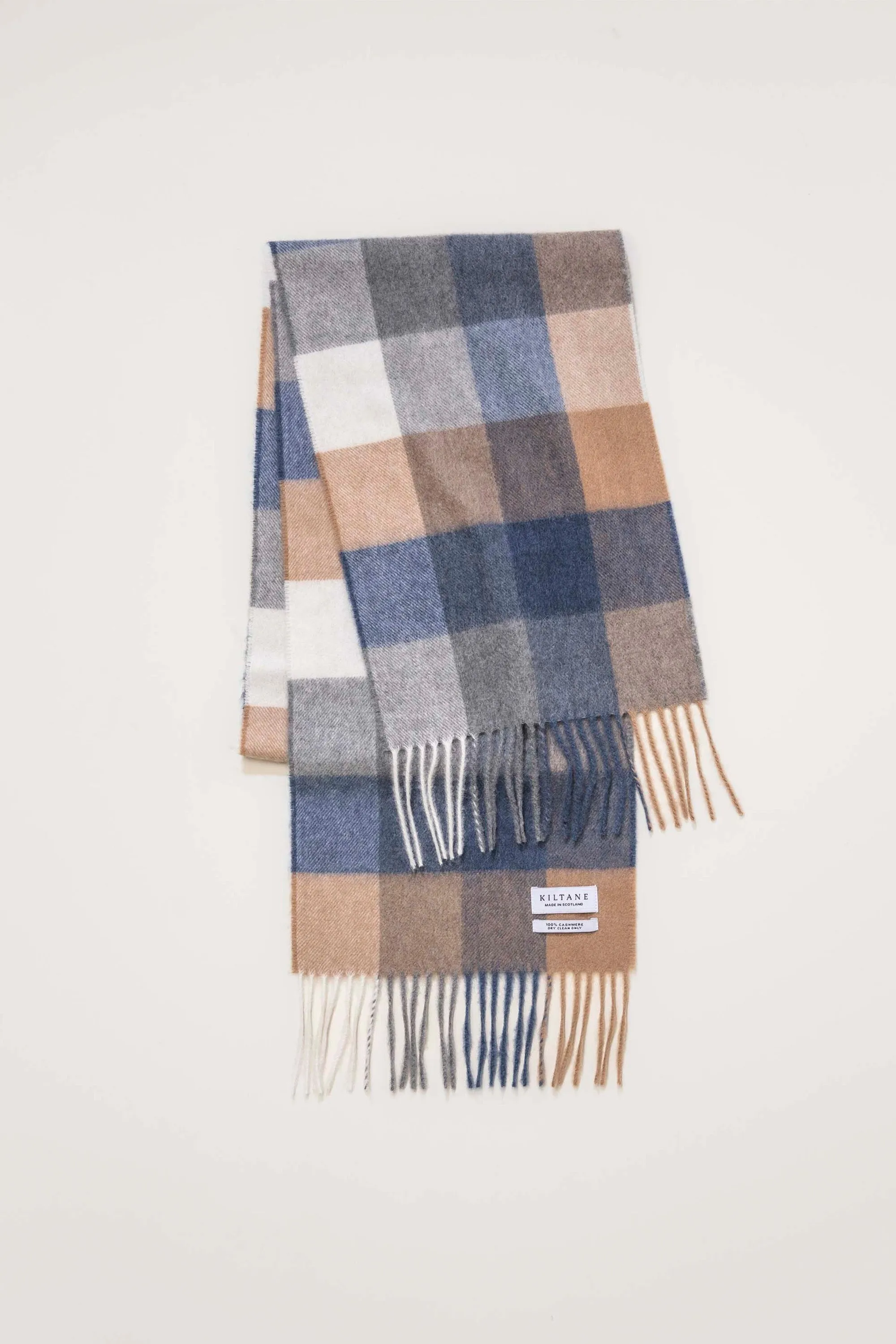 Made In Scotland 5 Square Cashmere Scarf - Sandwood Armada