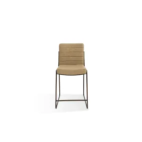 Madison Metal Frame Counter Stool in Honey Synthetic Leather