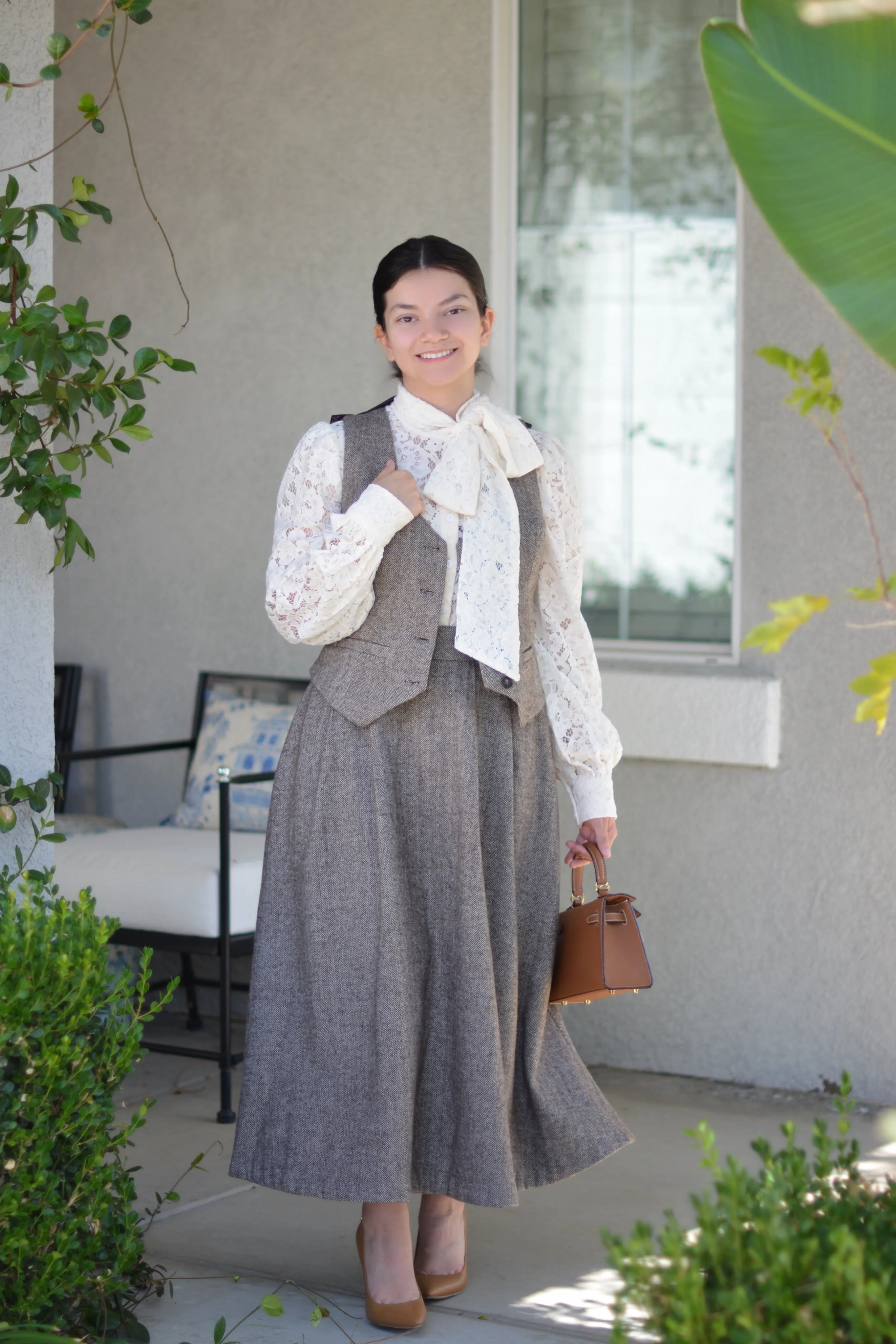 Margaret Herringbone Vest