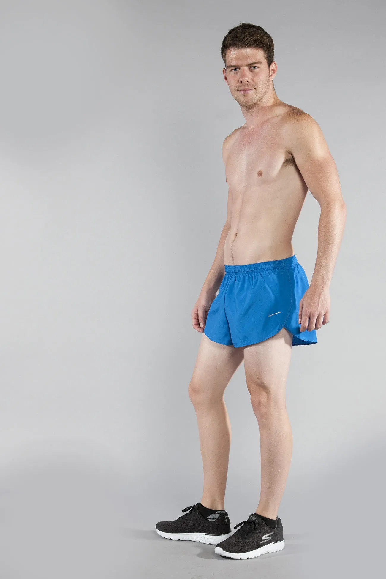 Men's 1" Elite Split Shorts- Cobalt