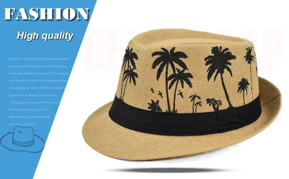 Men's Coconut Tree Breathable Hat 70977737YM