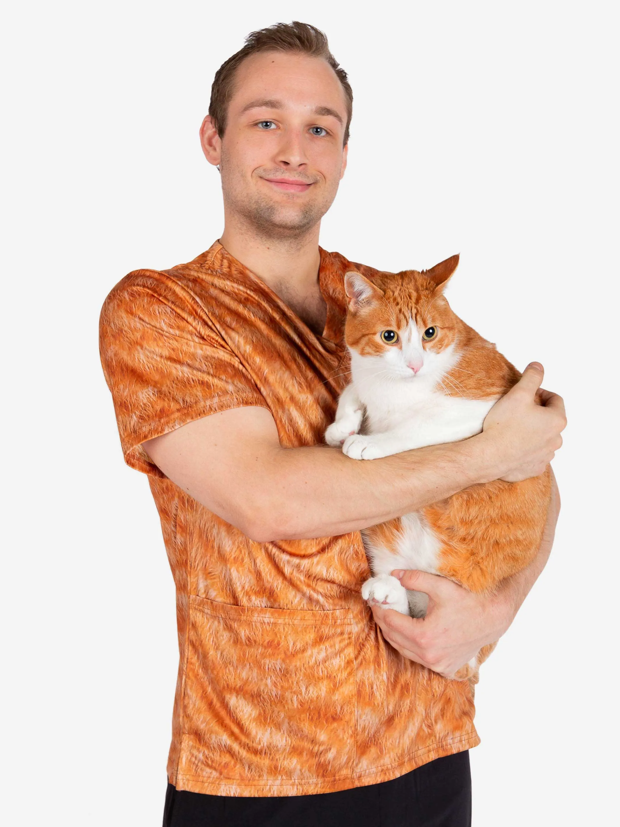 Men's "Animal Prints" Veterinary Scrub Top