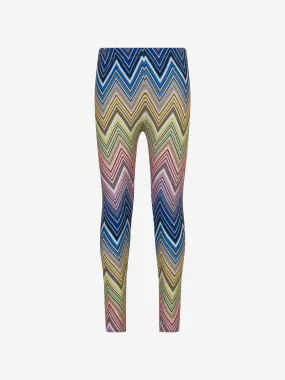 Missoni Girls Zigzag Leggings in Multicolour