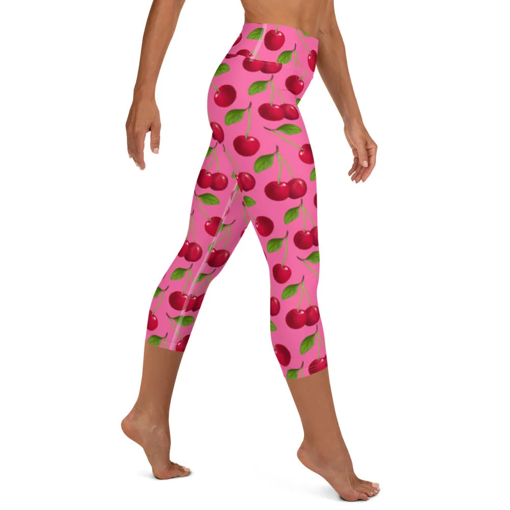 Mon Cherie Candy Pink Yoga Capri Leggings