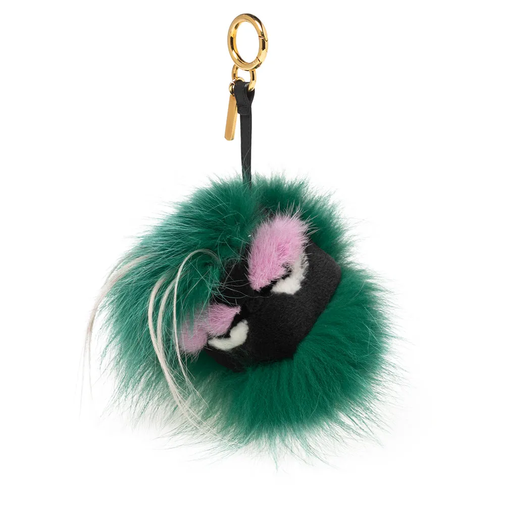 Multicolor Fur Monster Bag Charm