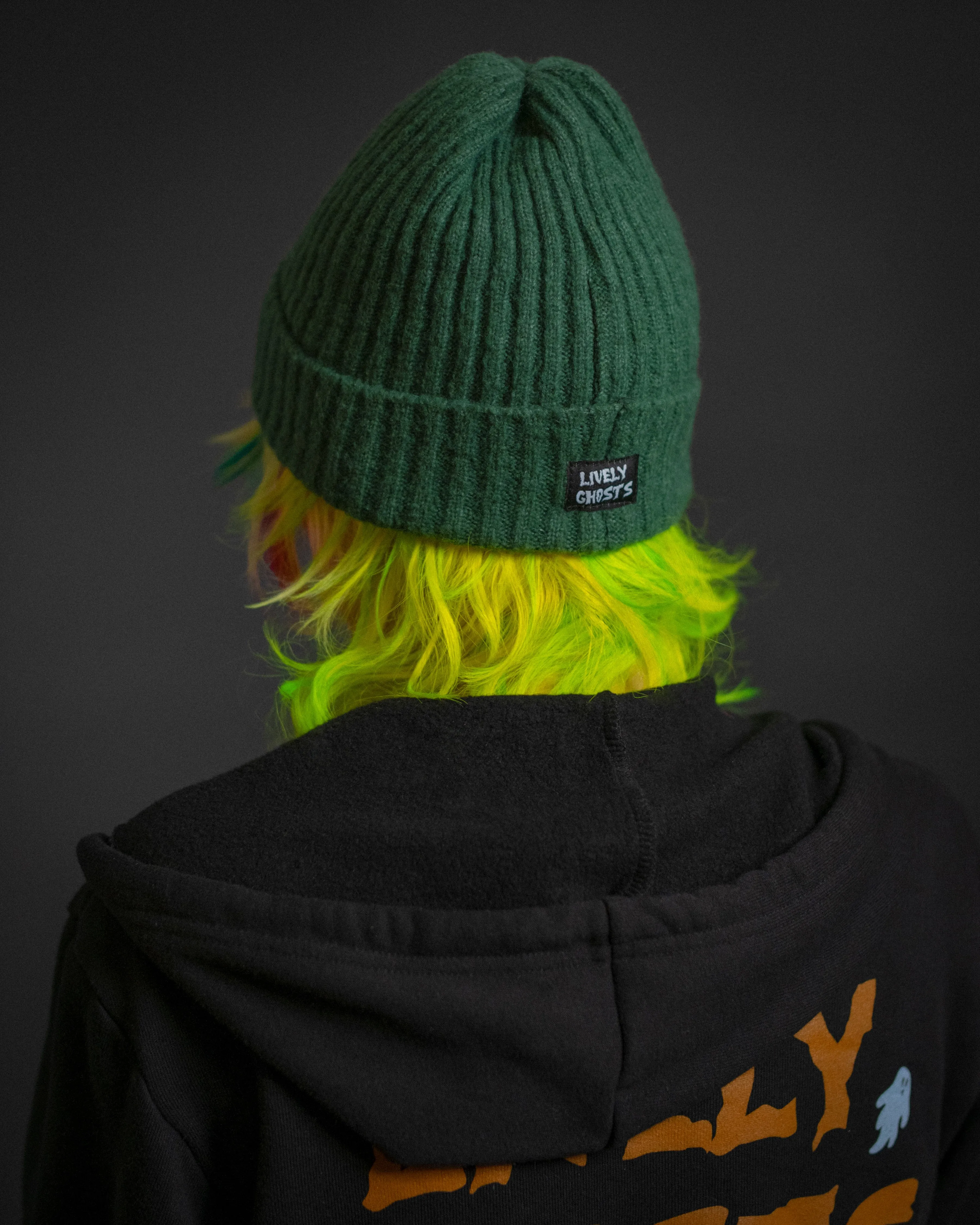 Myers Teal | Ghostie Embroidered & Reversible Knit Beanie