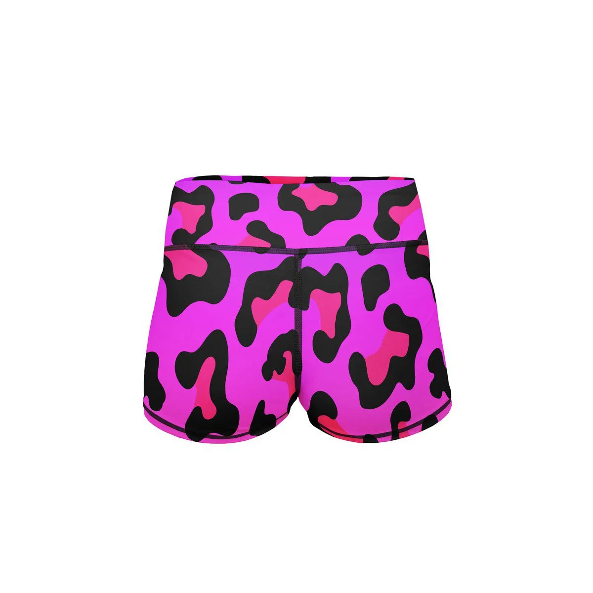 Neon Leopard Yoga Shorts