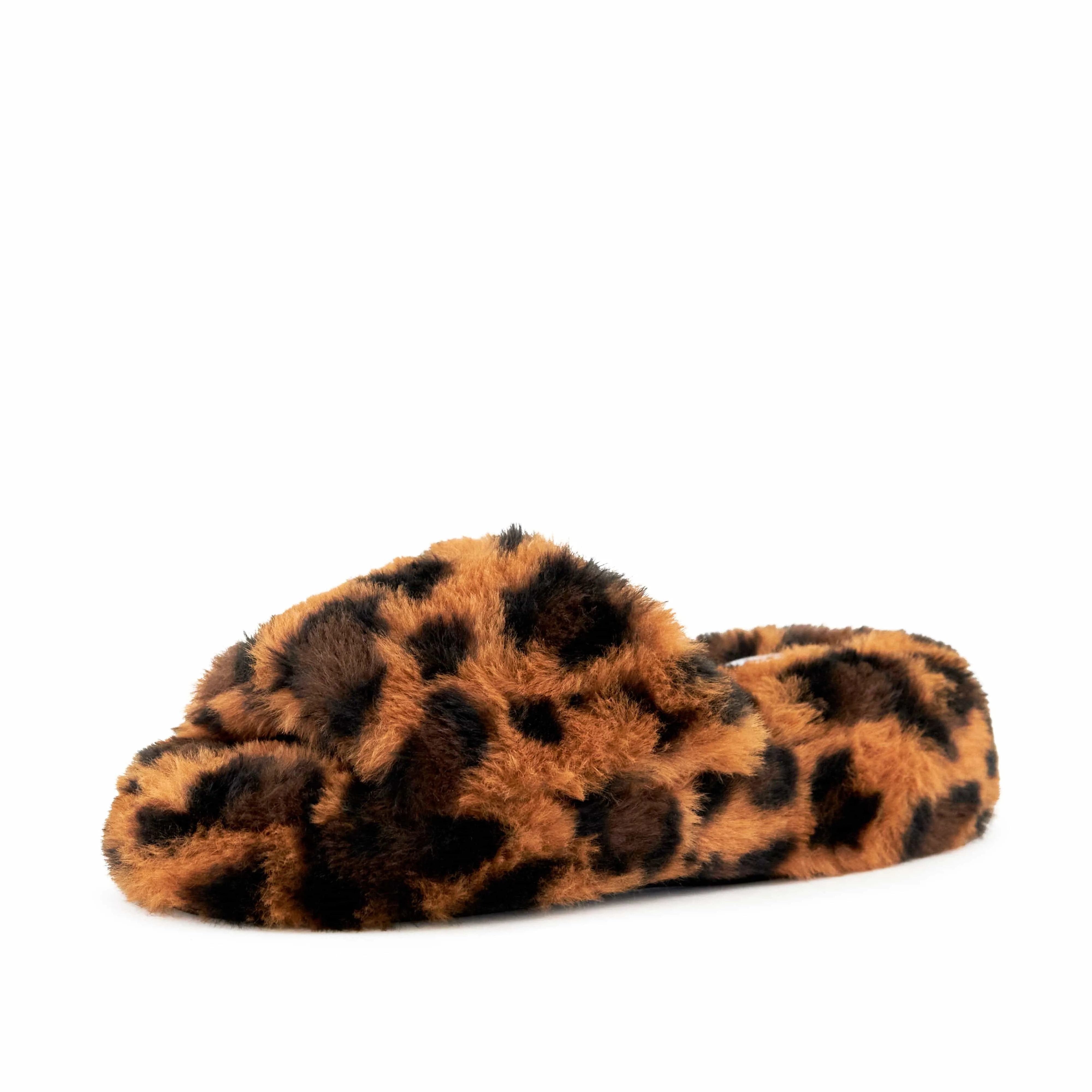 Nest Shoes Women's Geneva Faux Fur Slipper Leopard