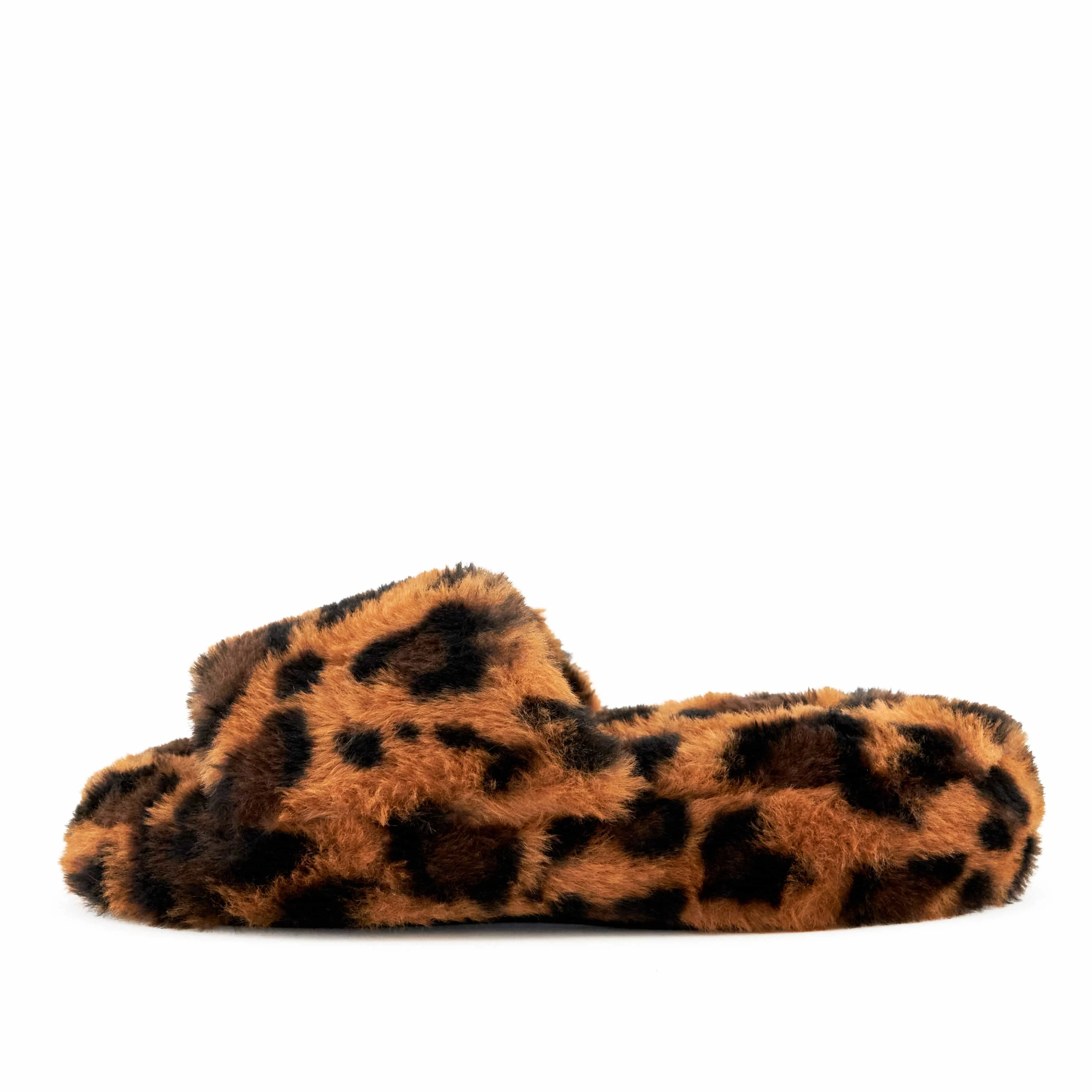 Nest Shoes Women's Geneva Faux Fur Slipper Leopard