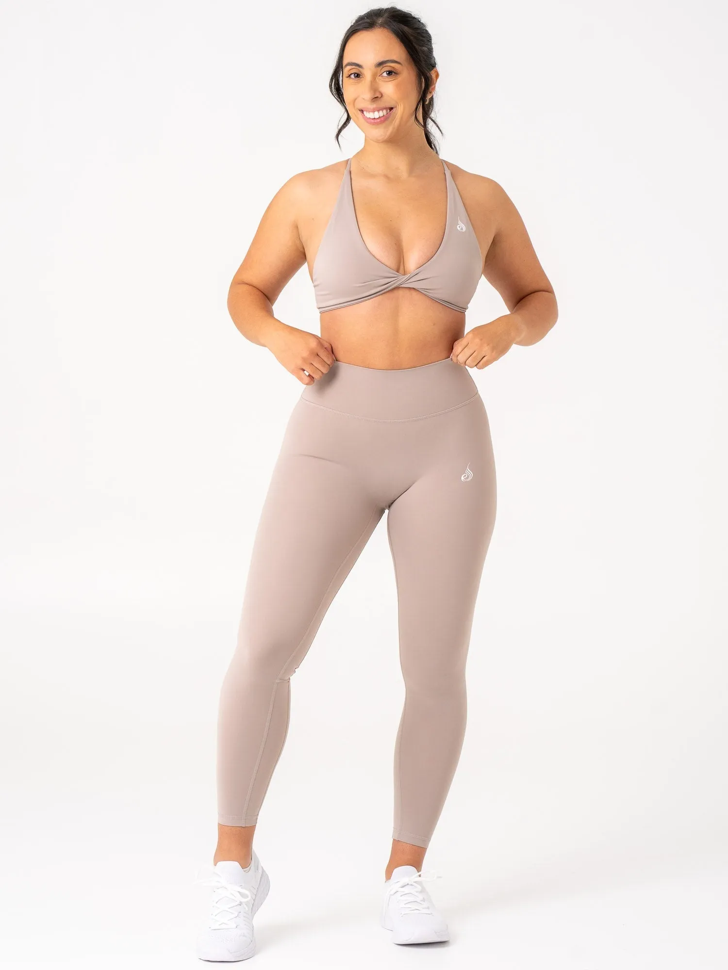 NKD High Waisted Leggings - Taupe