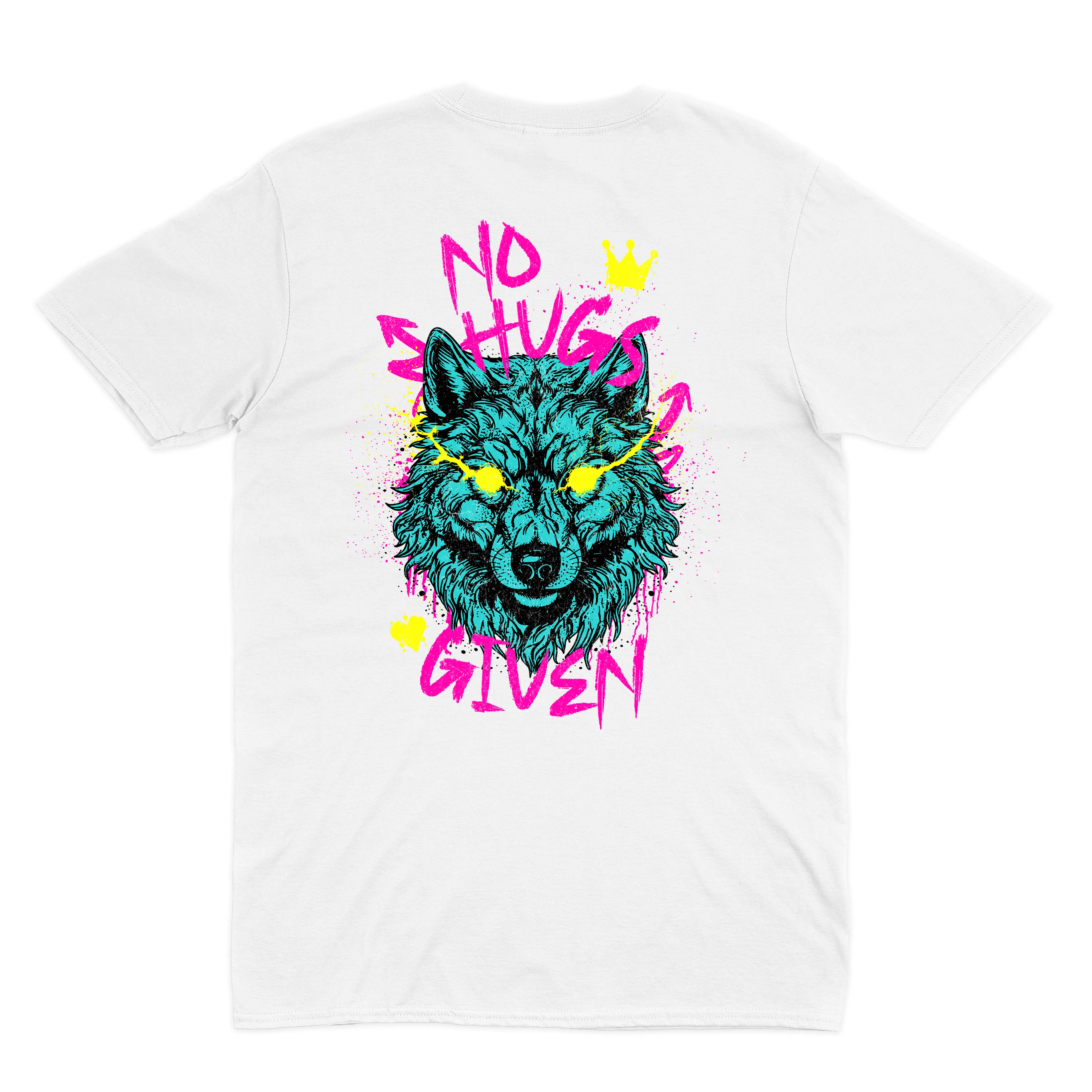 NO HUGS GIVEN Wolf Unisex Crewneck T-Shirt