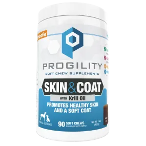 Nootie Progility Skin & Coat Soft Chew Supplement For Dogs (90 Count)