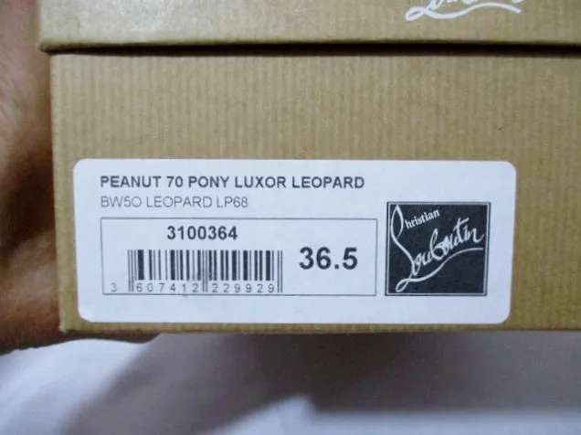 NWT NEW CHRISTIAN LOUBOUTIN PONY LEOPARD Wedge SHOE 36.5 / 6 Heel