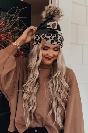 Outdoorsy Babe Faux Fur Pom Beanie