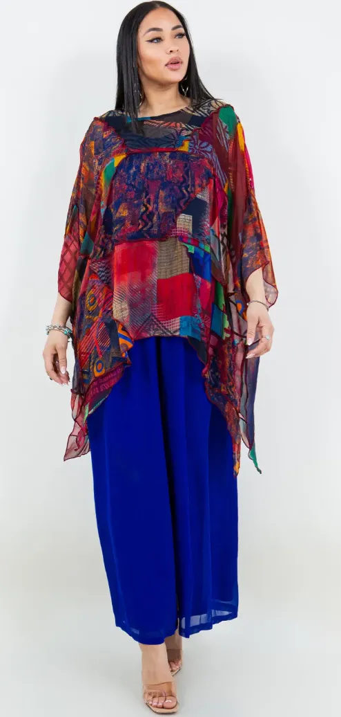 Oversize Tunic Top Lagenlook Boho Hippie Chic SML-6X 