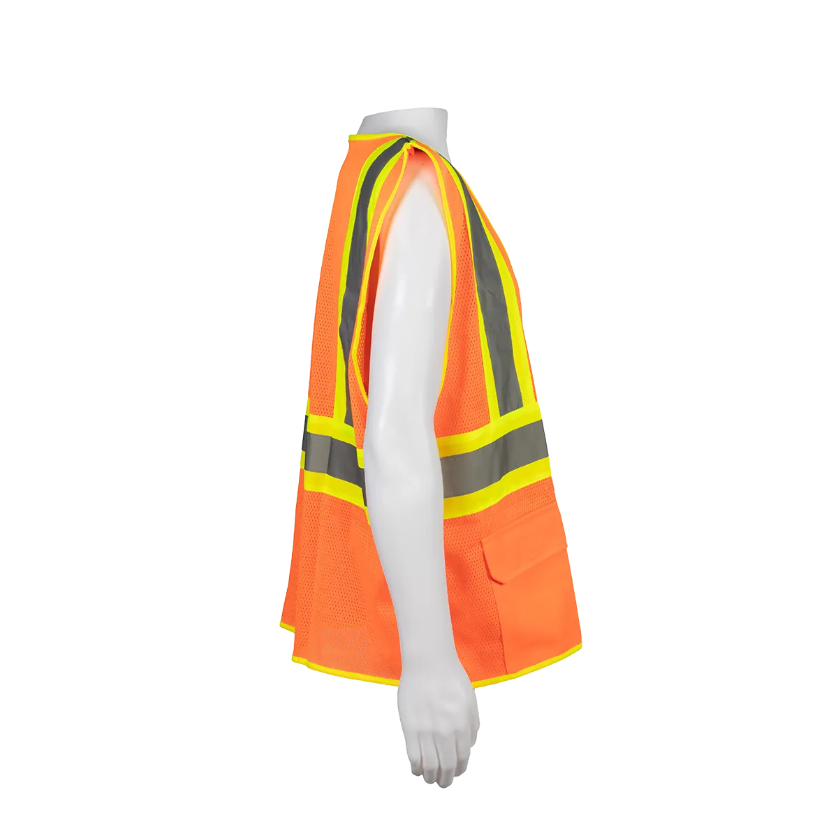 OVM2-CB1 ANSI Class II Orange Mesh Two Tone Dot Safety Vest