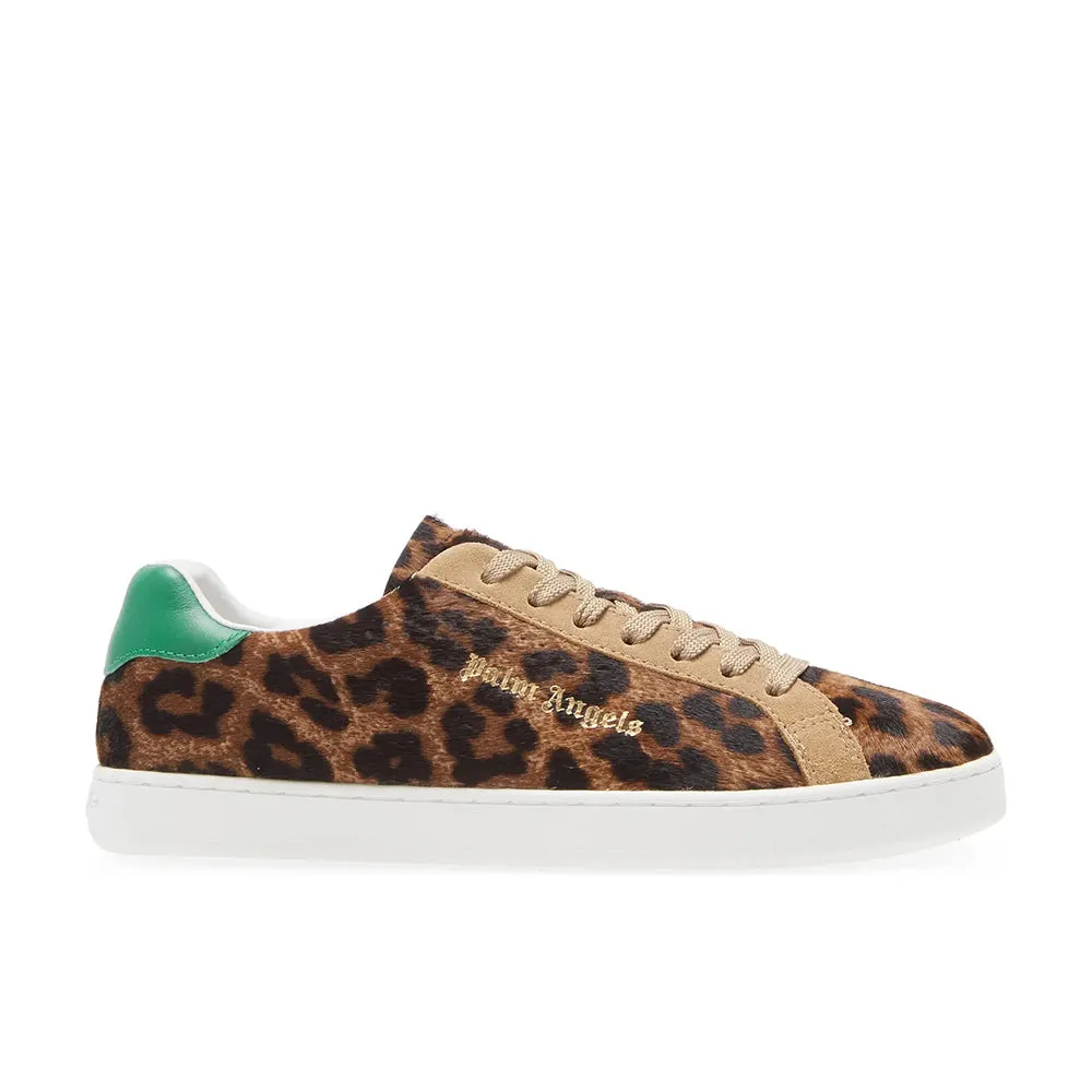 Palm Angels Women's Leopard Print Genuine Calf Hair Sneaker