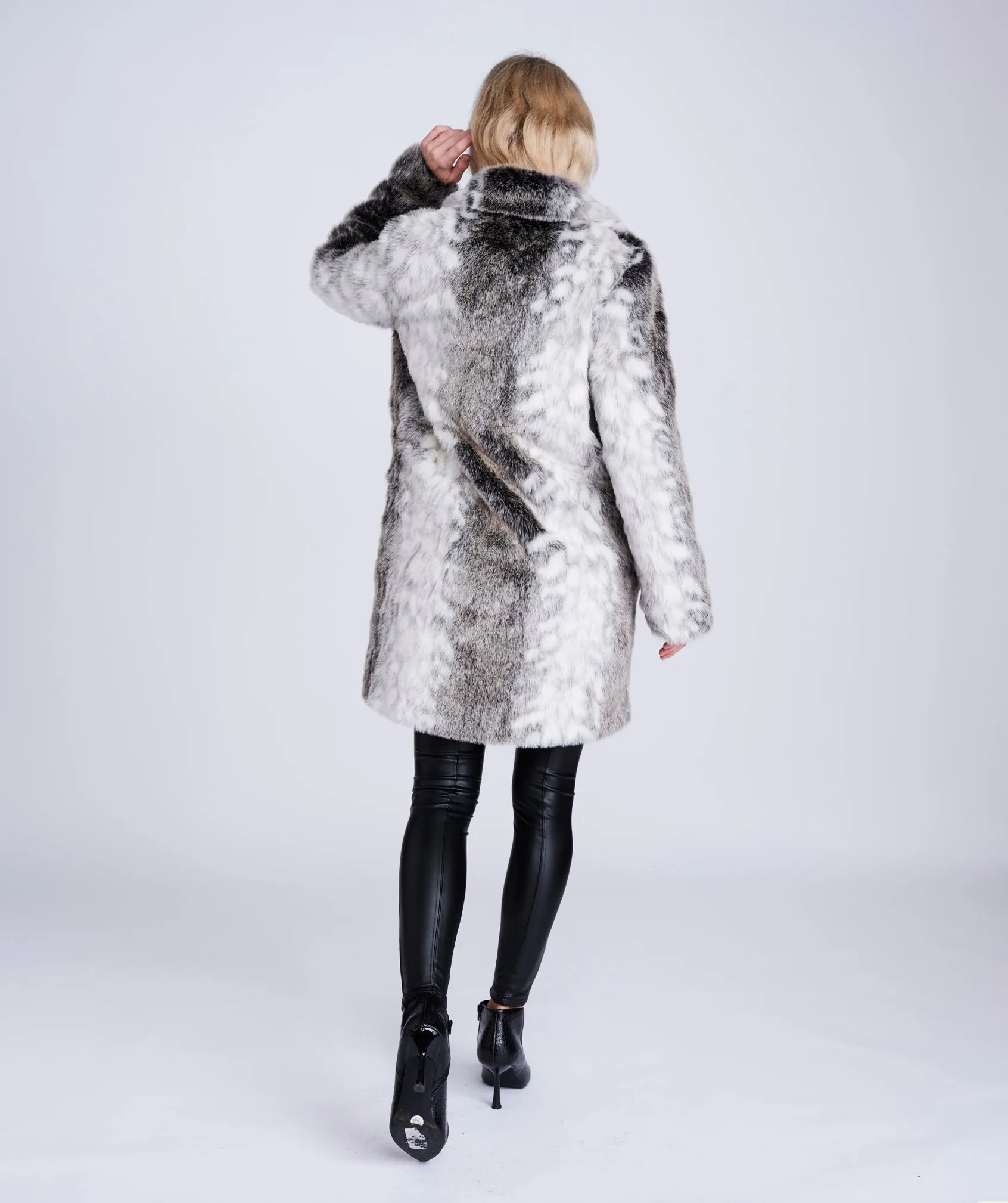 Paris Coat - Snow Leopard