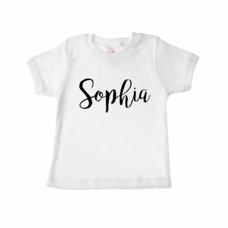 Personalized Name Shirt - WHITE