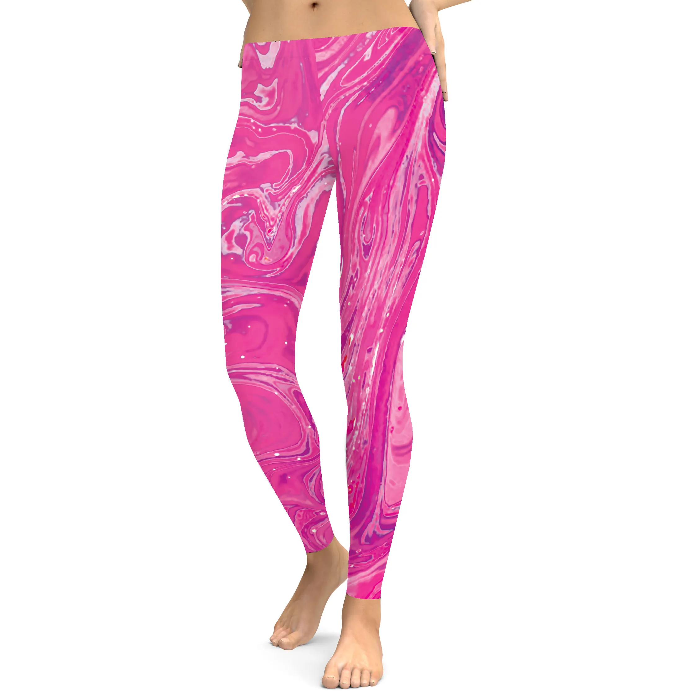 Pink Swirl Leggings