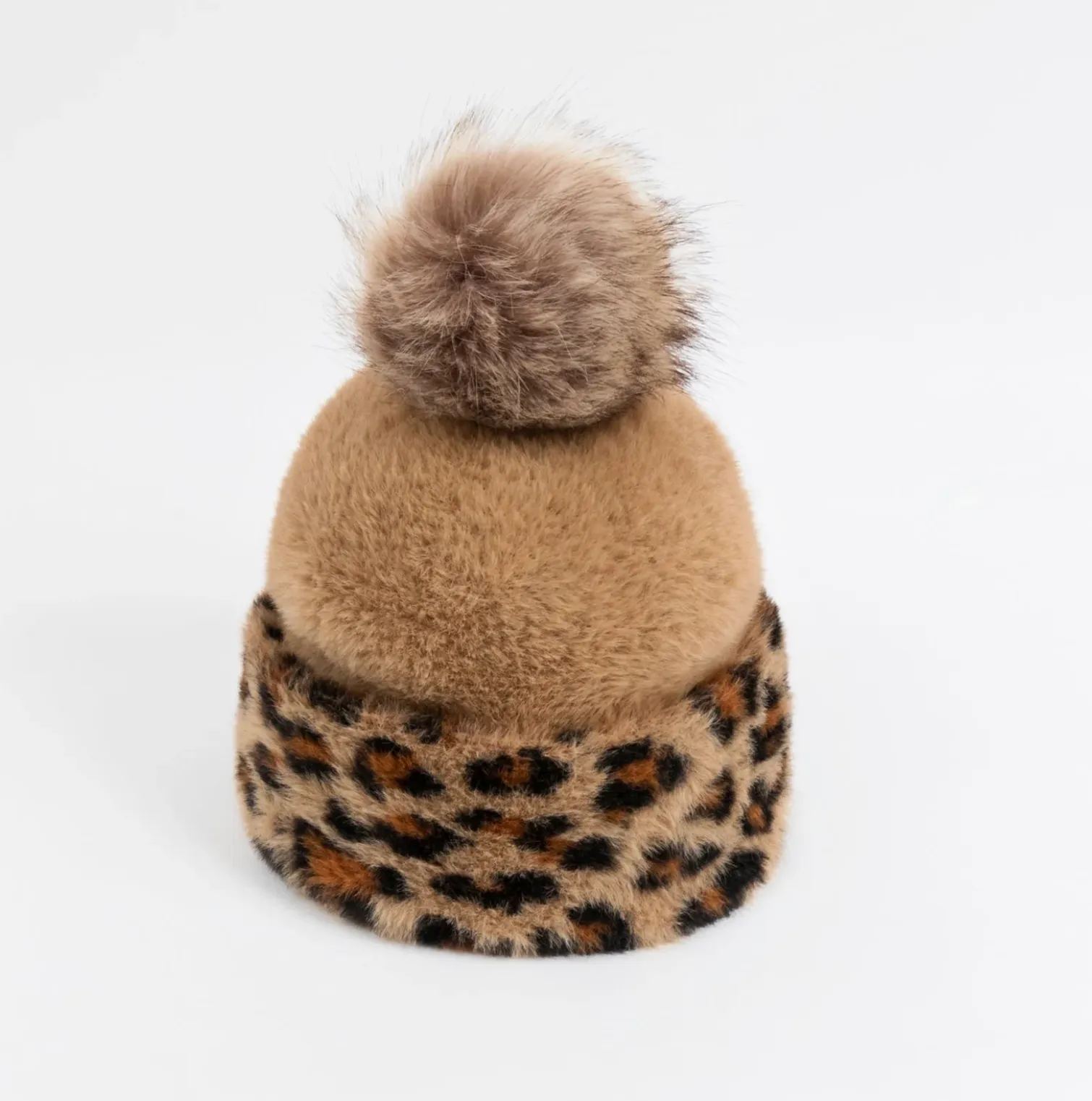 PR Leopard Hat w/Pom