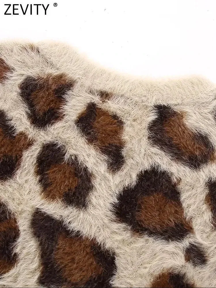 Purrfect- the Leopard Spotted Fuzzy Cardigan Sweater