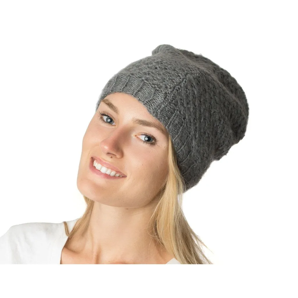 Ringlet Textured Slouchy Beanie