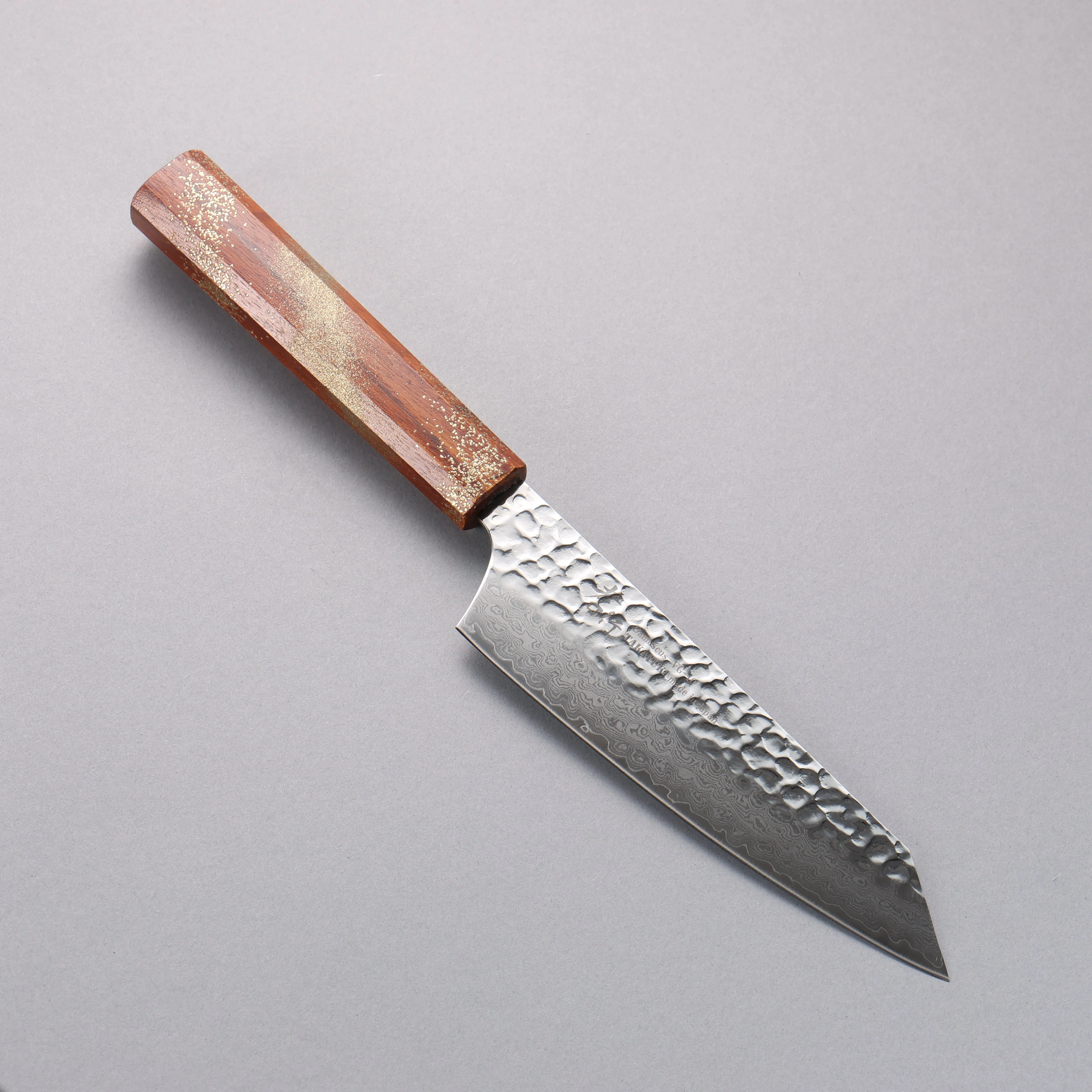 Sakai Takayuki VG10 33 Layer Damascus Kengata Santoku 160mm Live oak Lacquered (Seiren) Handle