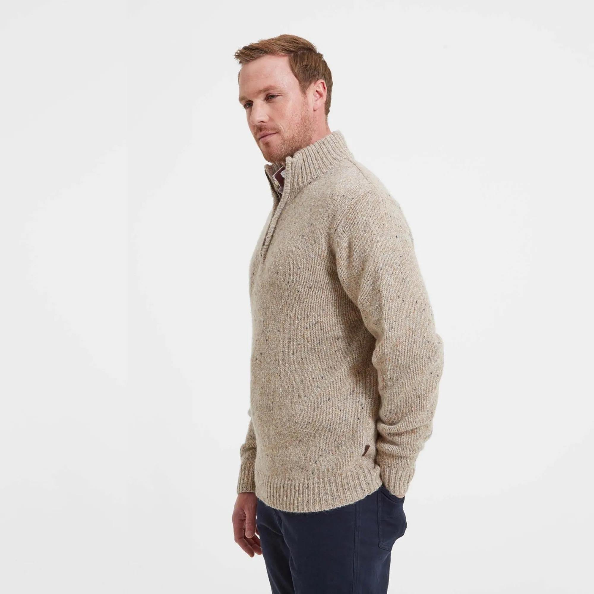 Schoffel Mens Aviemore Alpaca Mix 1/4 Zip Jumper