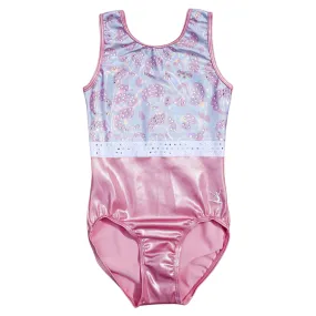 Shimmer Leopard Gymnastics Leotard