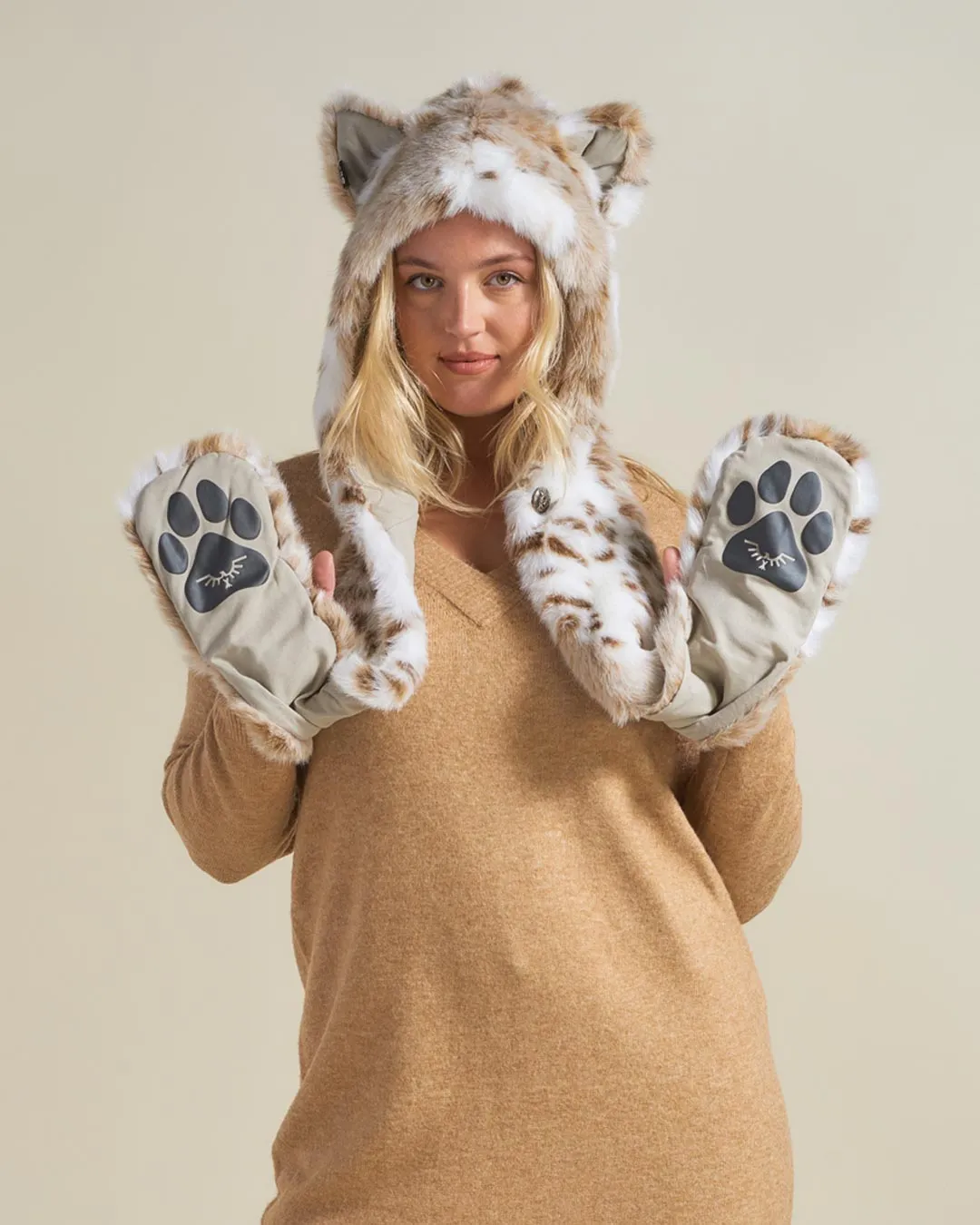 Siberian Snow Leopard Faux Fur Hood | Women's