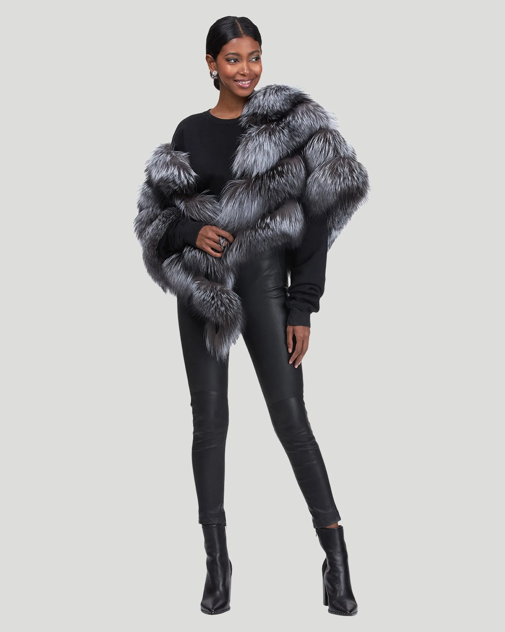 Silver Fox Fur Stole