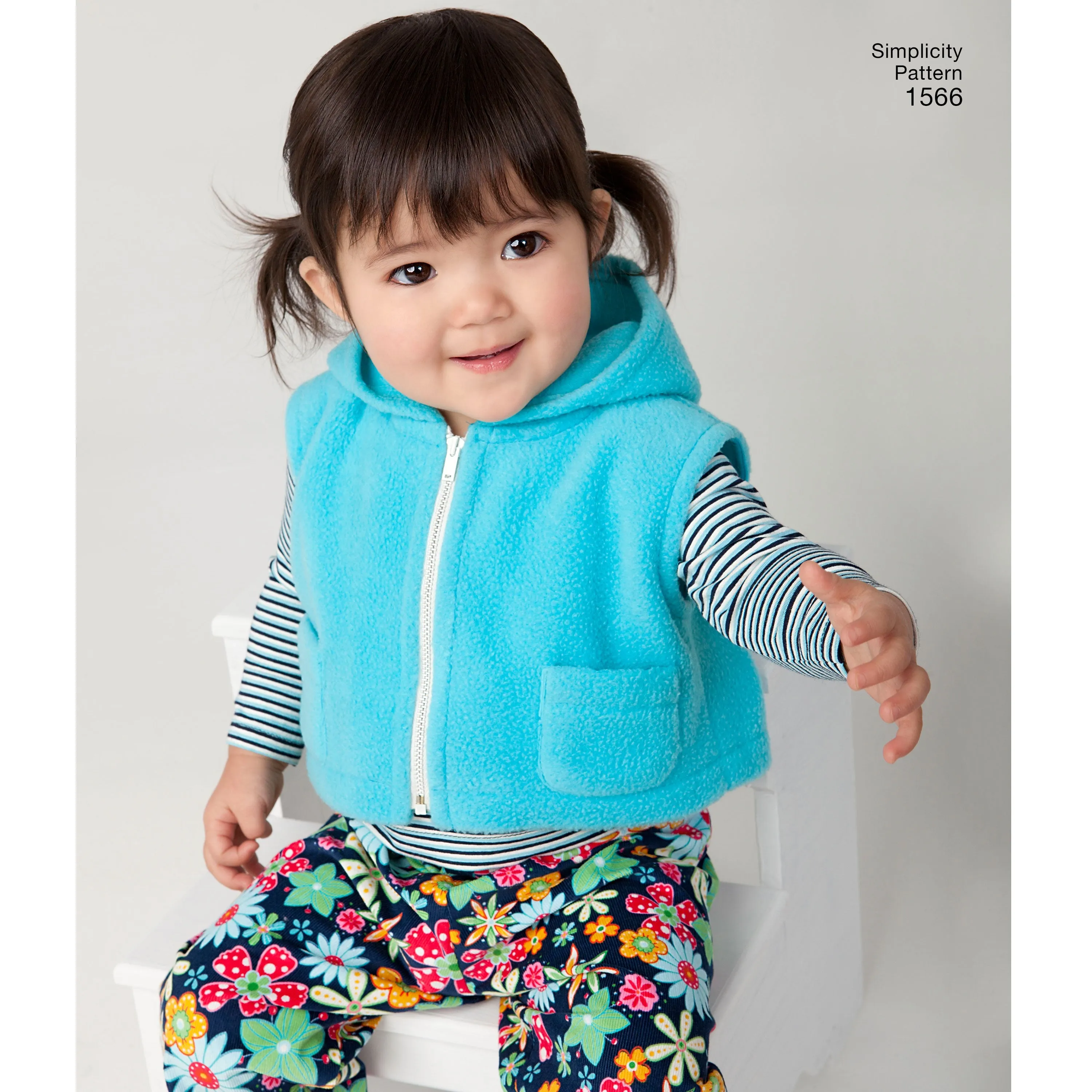 Simplicity Pattern 1566  babies' overall, zip up jacket