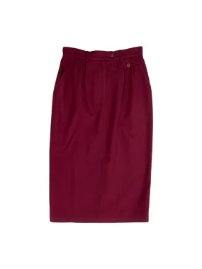 Skirt Midi By Talbots In Red, Size: 8p