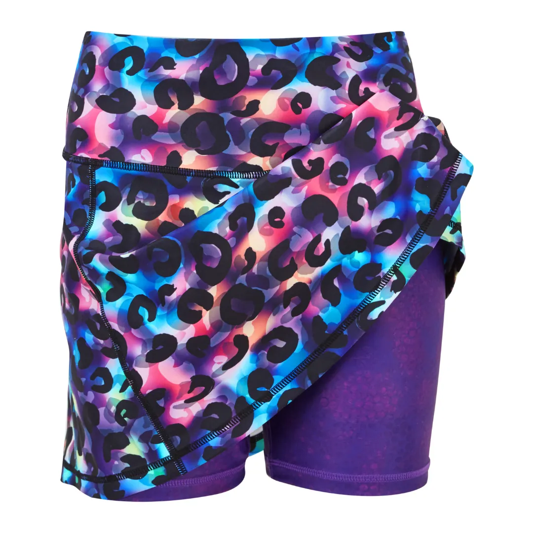 Skort | Rainbow Leopard