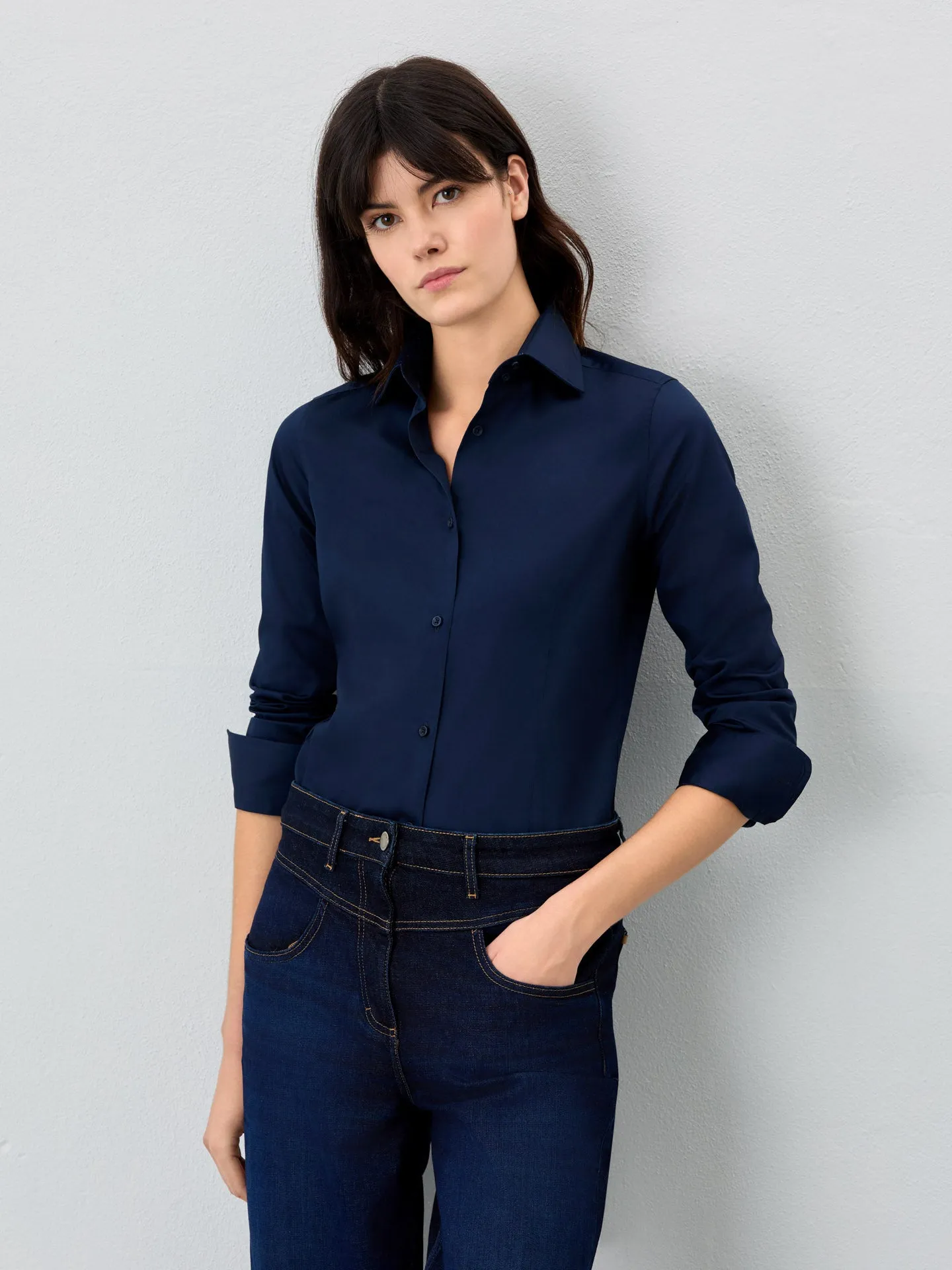 Slim Fit Shirt In Easy Care Cotton Poplin