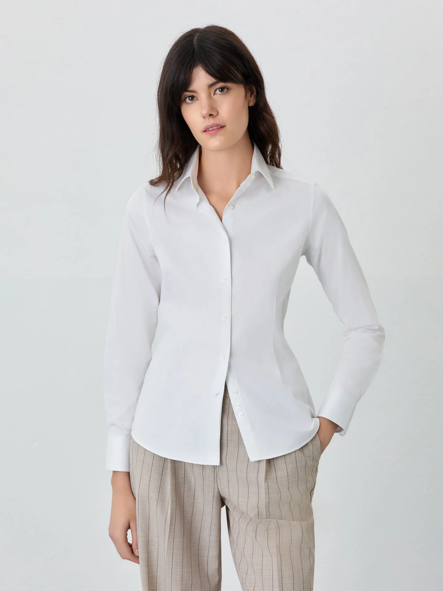 Slim Fit Shirt In Easy Care Cotton Poplin