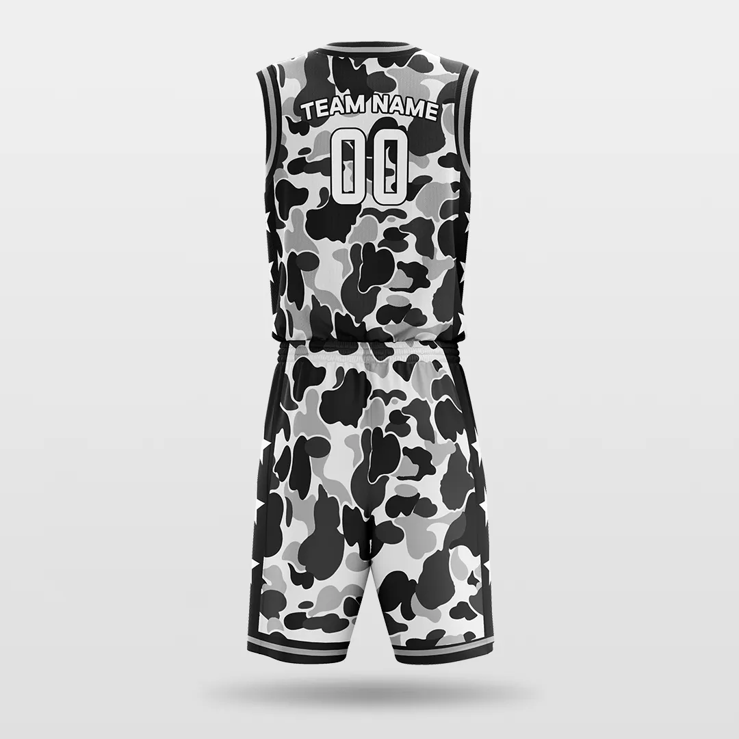 Snow Leopard - Customized Sublimated Basketball Set