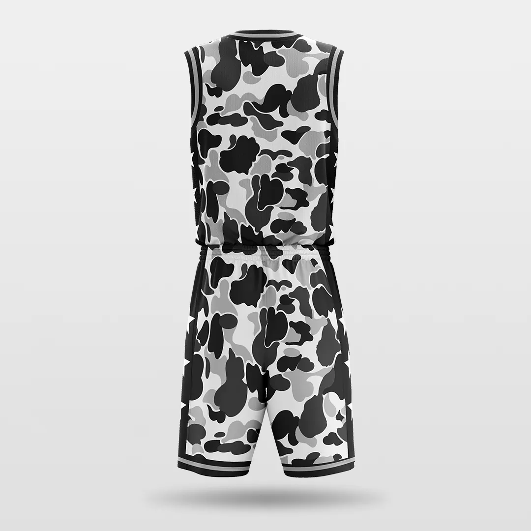 Snow Leopard - Customized Sublimated Basketball Set