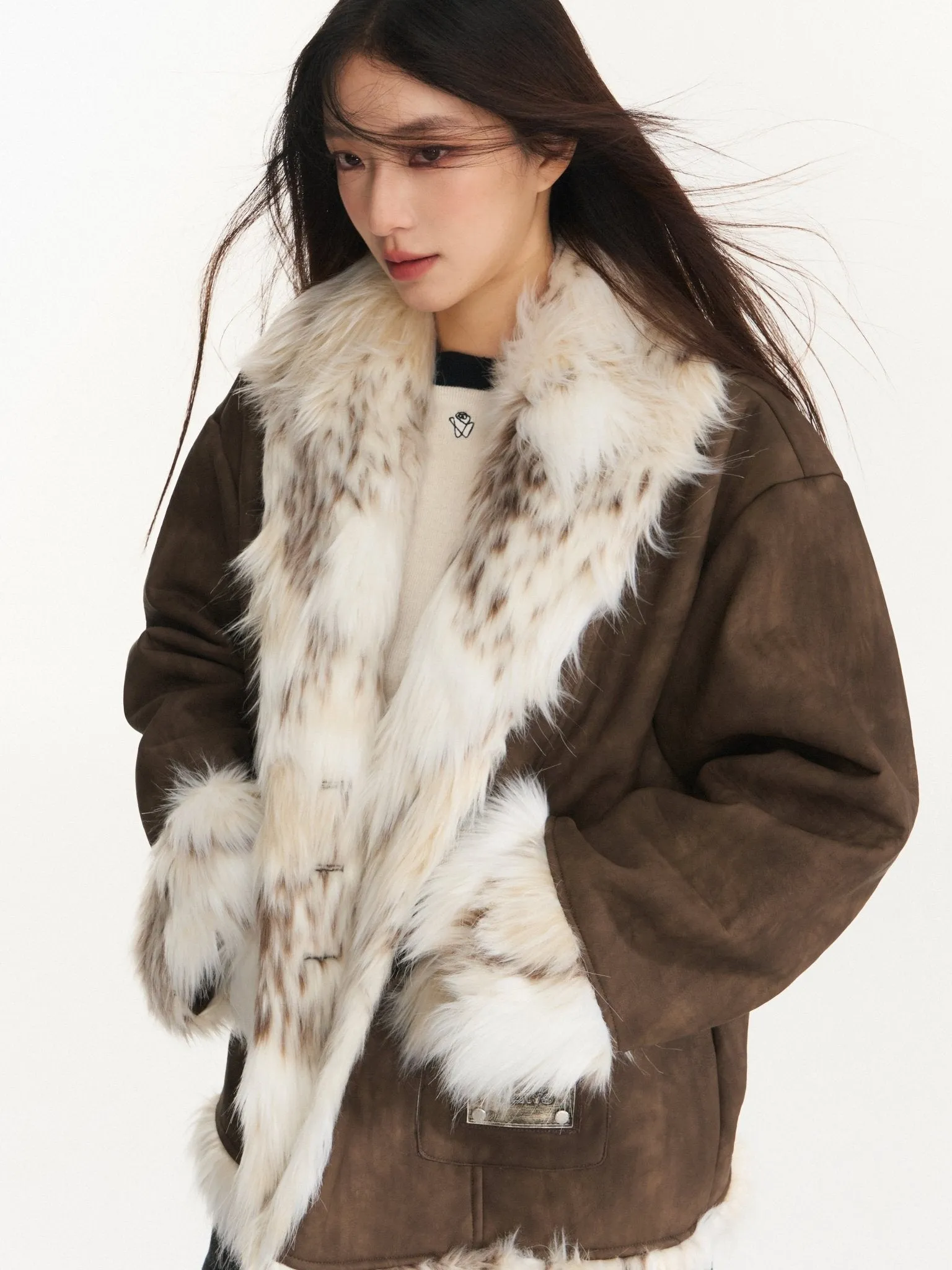 Snow Leopard Faux Fur