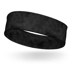 Sports Headband Realistic Black Panther Fur Pattern Quick Dry Headband