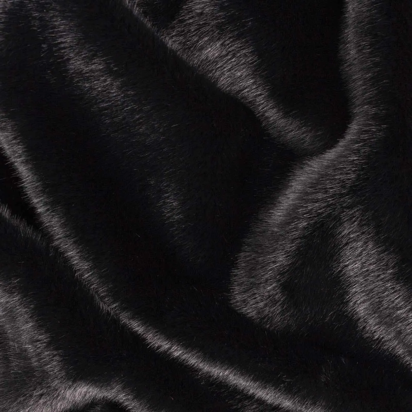 Stanza Faux Fur Throw Jet