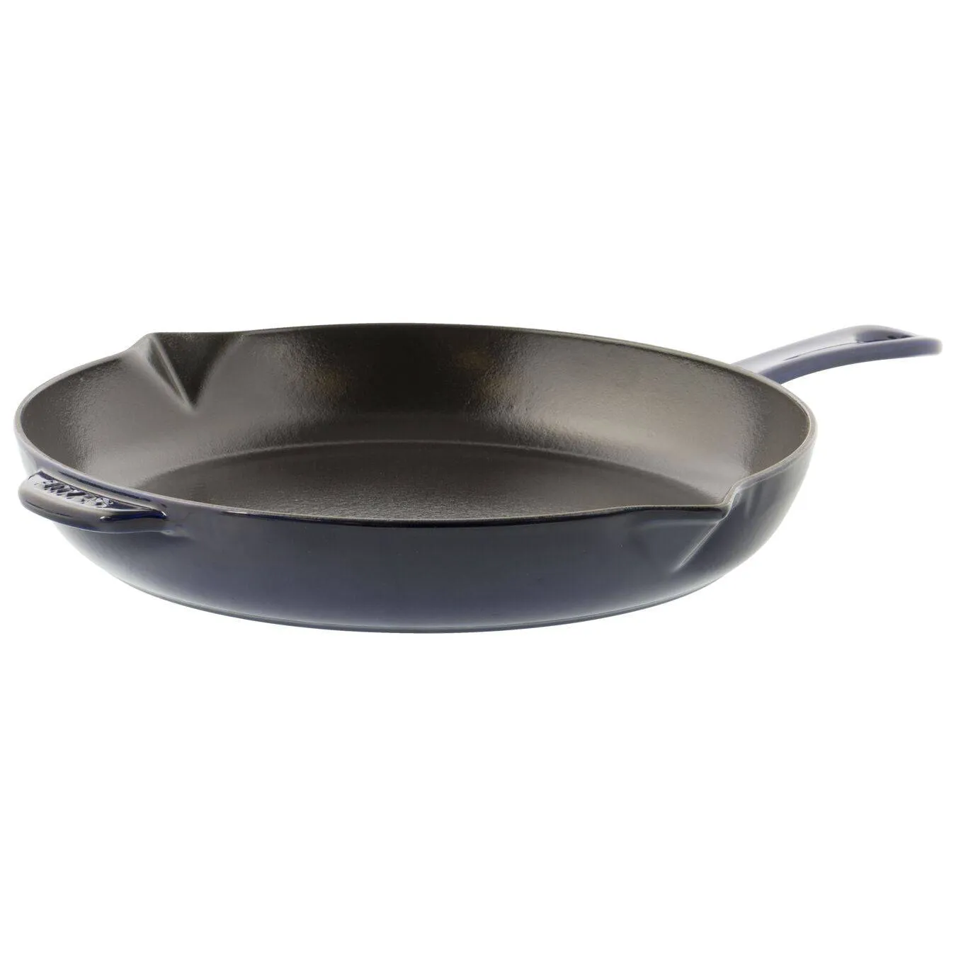 Staub Cast Iron Fry Pan, 12-in, Dark Blue