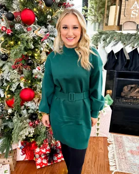 Sweater Belted Dress